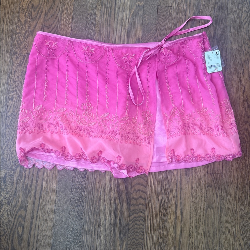 Free People Lala Beaded Skort- size large - Picture 3 of 6